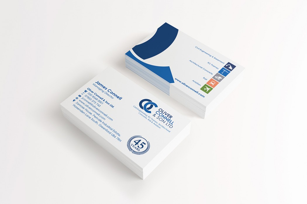 Oliver Connell business card design