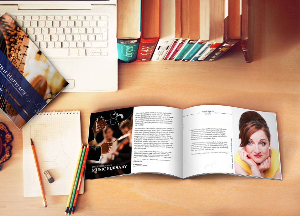 A5 brochure spread