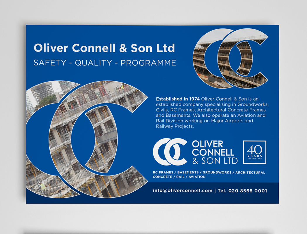 Oliver Connell advert design