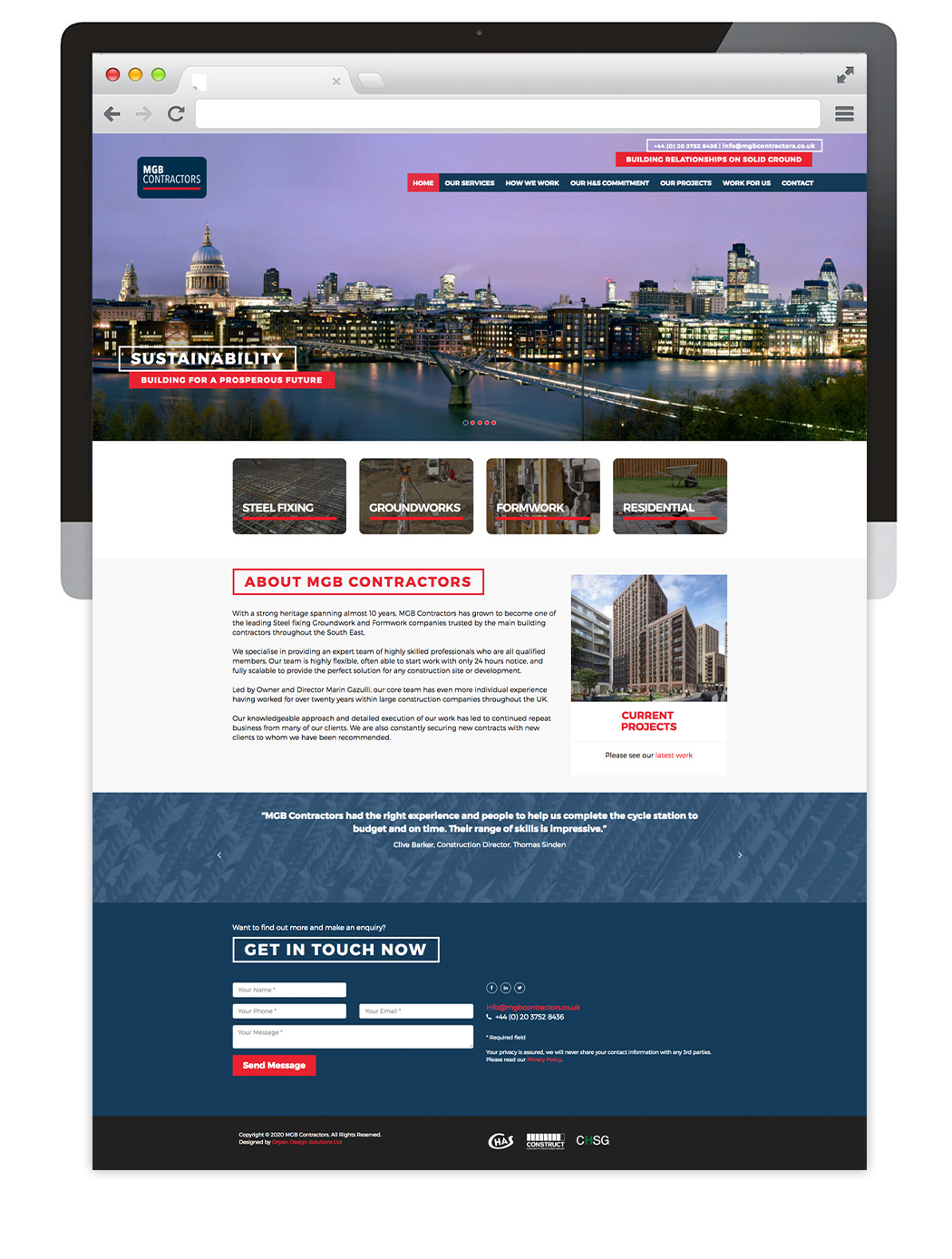 MGB website