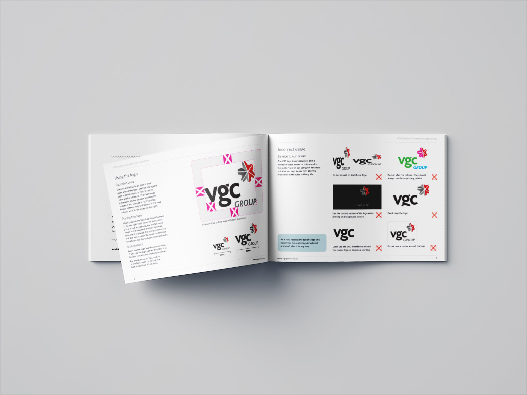 VGC brand guidlines spread